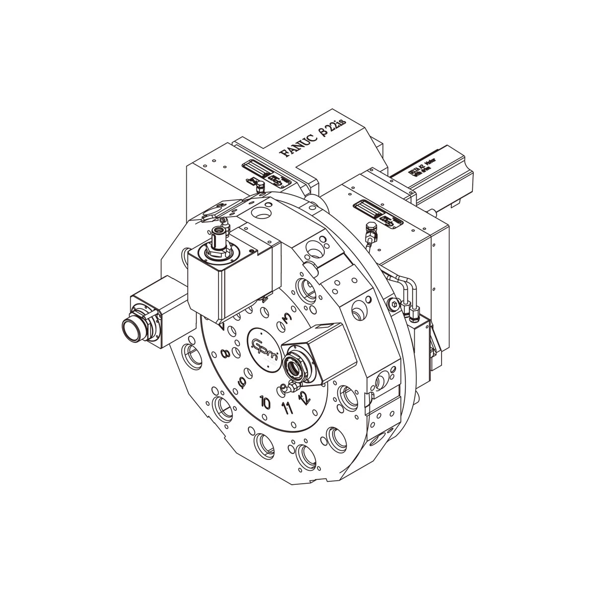 436 2xx axial polygon type tool disc